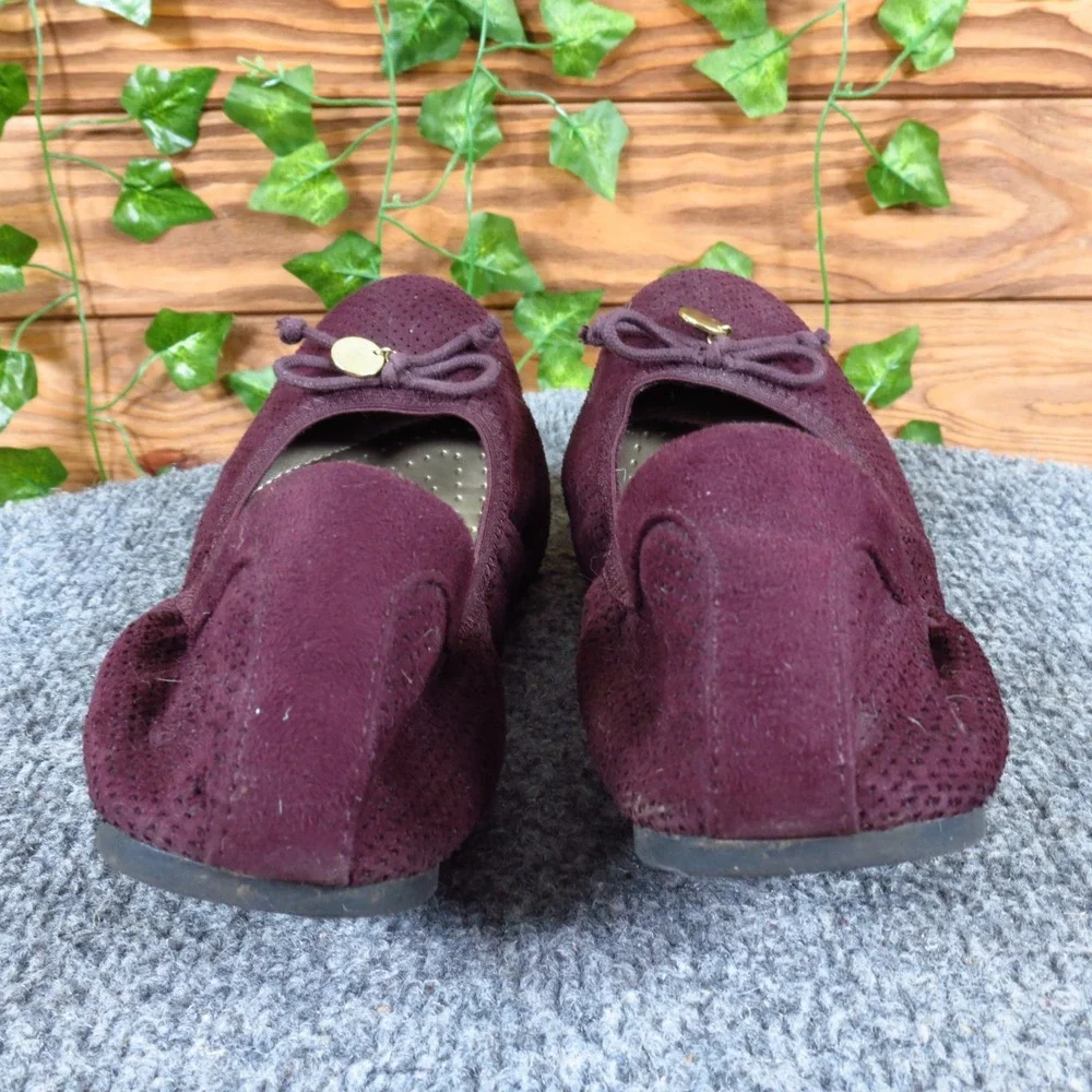 Dexflex Comfort Caroline String Tie Women Ballet Flat 9 Professional Burgundy